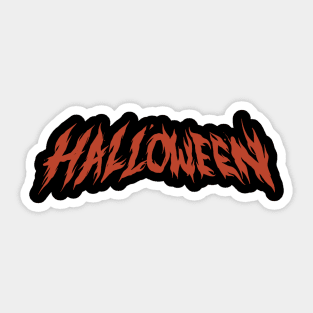 Halloween Type Sticker